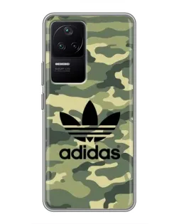Чехол для Xiaomi POCO F4 (5G) с картинкой «Милитари стиль Adidas»