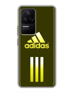 Чехол для Xiaomi POCO F4 (5G) с картинкой «Оливковый градиент Adidas»