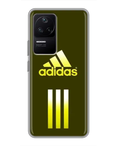 Чехол для Xiaomi POCO F4 (5G) с картинкой «Оливковый градиент Adidas»