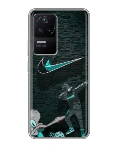 Чехол для Xiaomi POCO F4 (5G) с картинкой «Спортивный арт Nike» Чехол для Xiaomi POCO F4 (5G) с картинкой «Спортивный арт Nike»