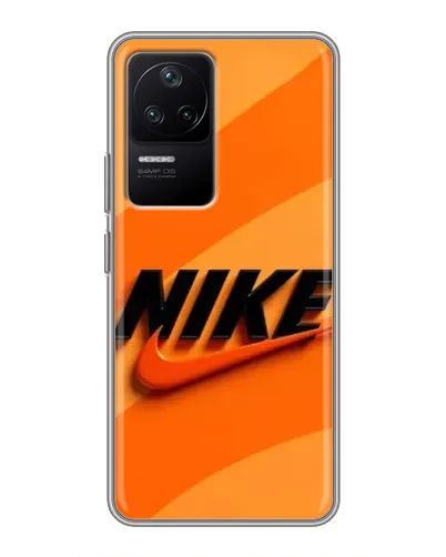 Чехол для Xiaomi POCO F4 (5G) с картинкой «Оранжевый драйв Nike» Чехол для Xiaomi POCO F4 (5G) с картинкой «Оранжевый драйв Nike»