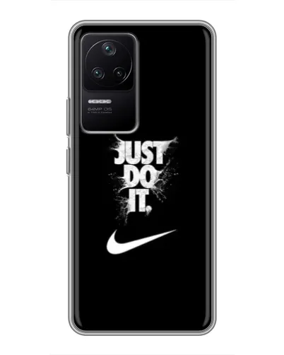 Чехол для Xiaomi POCO F4 (5G) с картинкой «Текстовый принт Nike» Чехол для Xiaomi POCO F4 (5G) с картинкой «Текстовый принт Nike»