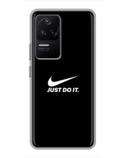 Чехол для Xiaomi POCO F4 (5G) с картинкой «Минимализм от Nike»