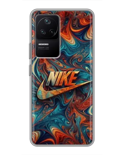 Чехол для Xiaomi POCO F4 (5G) с картинкой «Nike в абстракции» Чехол для Xiaomi POCO F4 (5G) с картинкой «Nike в абстракции»