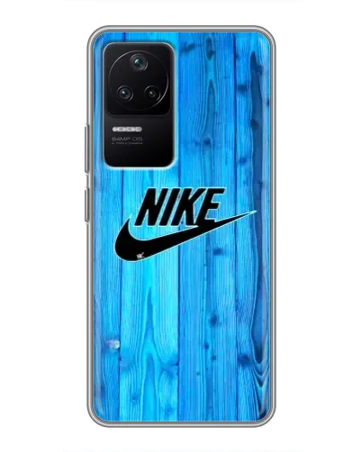 Чехол для Xiaomi POCO F4 (5G) с картинкой «Голубое дерево Nike» Чехол для Xiaomi POCO F4 (5G) с картинкой «Голубое дерево Nike»