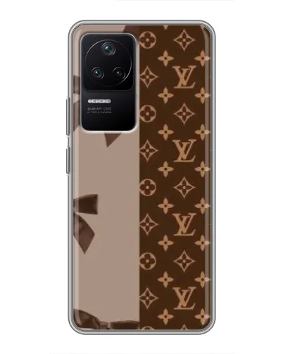 Чехол для Xiaomi POCO F4 (5G) с картинкой «Louis Vuitton — банты»