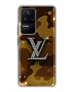 Чехол для Xiaomi POCO F4 (5G) с картинкой «Камуфляжный Louis Vuitton»