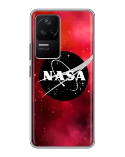 Чехол для Xiaomi POCO F4 (5G) с картинкой «NASA — красная туманность»