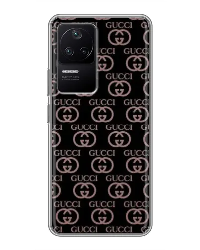 Чехол для Xiaomi POCO F4 (5G) с картинкой «Классическая монограмма Gucci»