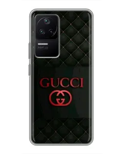 Чехол для Xiaomi POCO F4 (5G) с картинкой «Gucci — стеганый черный»