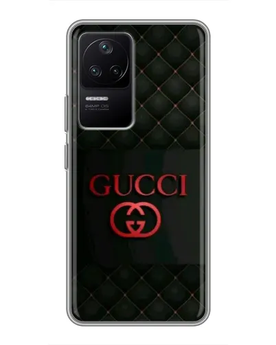 Чехол для Xiaomi POCO F4 (5G) с картинкой «Gucci — стеганый черный»