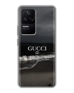 Чехол для Xiaomi POCO F4 (5G) с картинкой «Gucci — морской прибой»