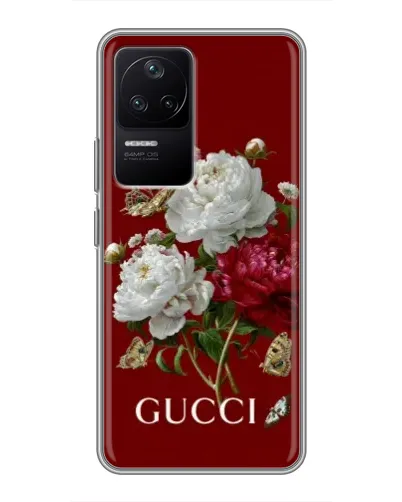 Чехол для Xiaomi POCO F4 (5G) с картинкой «Gucci —  сад»