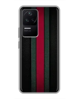 Чехол для Xiaomi POCO F4 (5G) с картинкой «Gucci — неоновая линия»