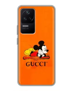 Чохол для Xiaomi POCO F4 (5G) з картинкою «Міккі Маус Gucci — помаранч»