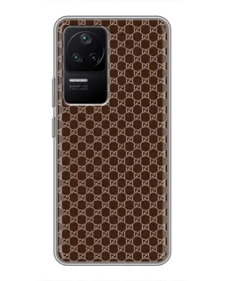 Чохол для Xiaomi POCO F4 (5G) з картинкою «Gucci — шоколадна сітка»