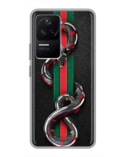 Чохол для Xiaomi POCO F4 (5G) з картинкою «Gucci — змія на смузі»