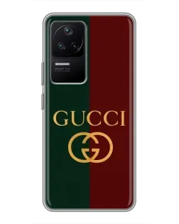 Чохол для Xiaomi POCO F4 (5G) з картинкою «Gucci — темно-зелений градієнт»