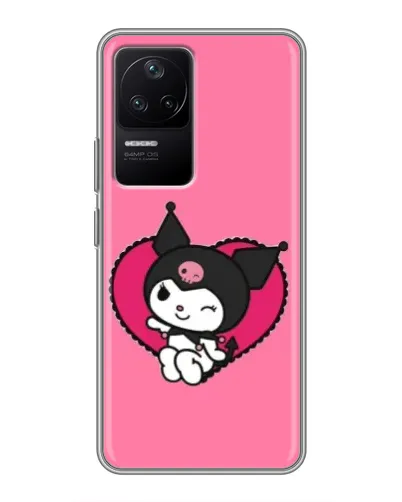 Чехол для Xiaomi POCO F4 (5G) с картинкой «Kuromi — любовь в сердце» Чехол для Xiaomi POCO F4 (5G) с картинкой «Kuromi — любовь в сердце»