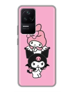 Чехол для Xiaomi POCO F4 (5G) с картинкой «My Melody и Kuromi» Чехол для Xiaomi POCO F4 (5G) с картинкой «My Melody и Kuromi»