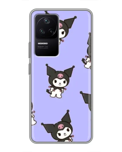 Чехол для Xiaomi POCO F4 (5G) с картинкой «Паттерн с Kuromi» Чехол для Xiaomi POCO F4 (5G) с картинкой «Паттерн с Kuromi»