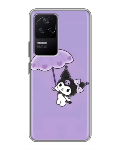 Чехол для Xiaomi POCO F4 (5G) с картинкой «Kuromi с зонтиком» Чехол для Xiaomi POCO F4 (5G) с картинкой «Kuromi с зонтиком»