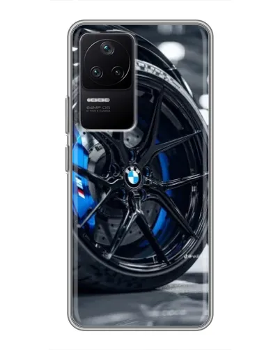Чехол для Xiaomi POCO F4 (5G) с картинкой «Колесо BMW вблизи» Чехол для Xiaomi POCO F4 (5G) с картинкой «Колесо BMW вблизи»