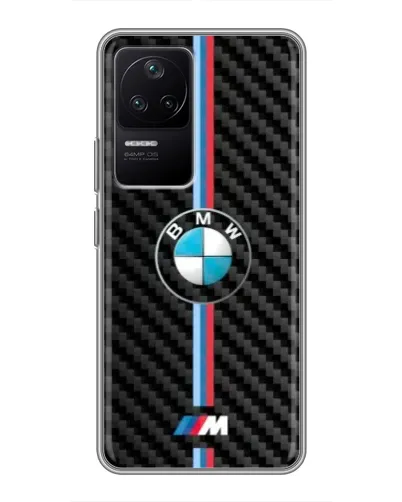 Чехол для Xiaomi POCO F4 (5G) с картинкой «Эмблема BMW и карбон» Чехол для Xiaomi POCO F4 (5G) с картинкой «Эмблема BMW и карбон»