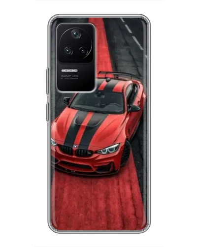 Чехол для Xiaomi POCO F4 (5G) с картинкой «BMW на красной дорожке» Чехол для Xiaomi POCO F4 (5G) с картинкой «BMW на красной дорожке»