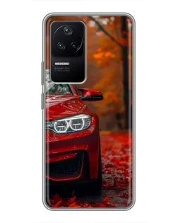 Чехол для Xiaomi POCO F4 (5G) с картинкой «Осенняя BMW M4»