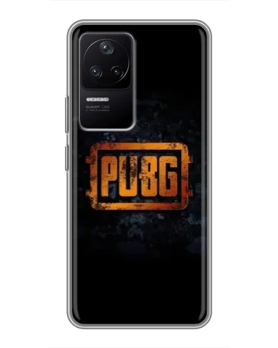 Чехол для Xiaomi POCO F4 (5G) с картинкой «PUBG — золотой логотип» Чехол для Xiaomi POCO F4 (5G) с картинкой «PUBG — золотой логотип»