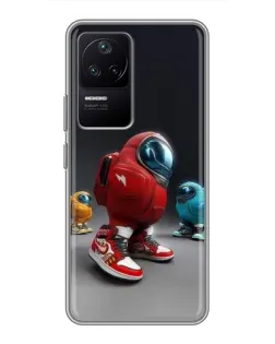Чехол для Xiaomi POCO F4 (5G) с картинкой «Among Us — 3D стиль»