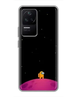 Чехол для Xiaomi POCO F4 (5G) с картинкой «Одинокий герой на планете»