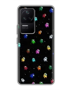 Чехол для Xiaomi POCO F4 (5G) с картинкой «Экипаж Among Us»
