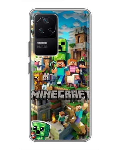 Чехол для Xiaomi POCO F4 (5G) с картинкой «Замок Minecraft» Чехол для Xiaomi POCO F4 (5G) с картинкой «Замок Minecraft»