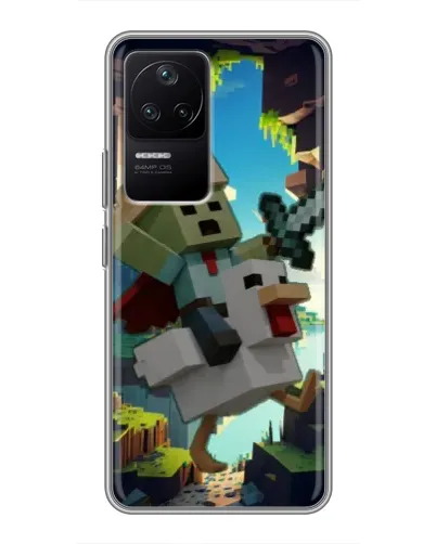 Чехол для Xiaomi POCO F4 (5G) с картинкой «Стив и гусь» Чехол для Xiaomi POCO F4 (5G) с картинкой «Стив и гусь»