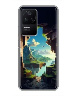 Чехол для Xiaomi POCO F4 (5G) с картинкой «Вид из пещеры»