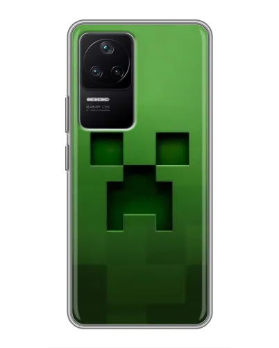 Чехол для Xiaomi POCO F4 (5G) с картинкой «Крипер микро-дизайн» Чехол для Xiaomi POCO F4 (5G) с картинкой «Крипер микро-дизайн»