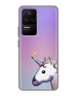 Чехол для Xiaomi POCO F4 (5G) с картинкой «Единорог градиент»