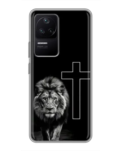Чехол для Xiaomi POCO F4 (5G) с картинкой «Лев и Крест» Чехол для Xiaomi POCO F4 (5G) с картинкой «Лев и Крест»