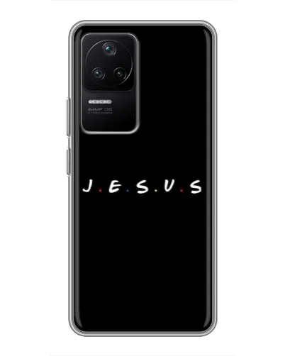Чехол для Xiaomi POCO F4 (5G) с картинкой «Точки веры J.E.S.U.S.» Чехол для Xiaomi POCO F4 (5G) с картинкой «Точки веры J.E.S.U.S.»