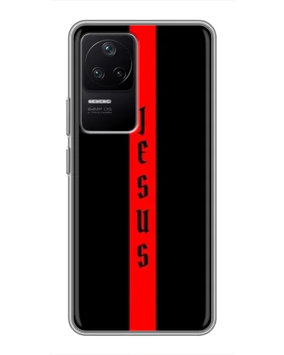 Чехол для Xiaomi POCO F4 (5G) с картинкой «Красная линия веры» Чехол для Xiaomi POCO F4 (5G) с картинкой «Красная линия веры»