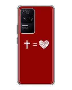 Чехол для Xiaomi POCO F4 (5G) с картинкой «Уравнение любви»