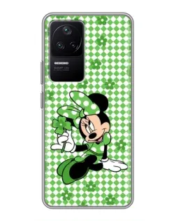 Чехол для Xiaomi POCO F4 (5G) с картинкой «Mickey в клетку»