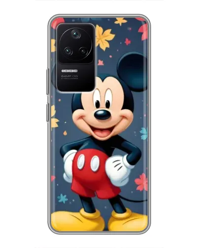Чехол для Xiaomi POCO F4 (5G) с картинкой «Осенний Mickey Mouse»