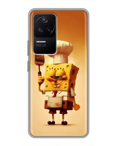 Чехол для Xiaomi POCO F4 (5G) с картинкой «Губка Боб повар» Чехол для Xiaomi POCO F4 (5G) с картинкой «Губка Боб повар»