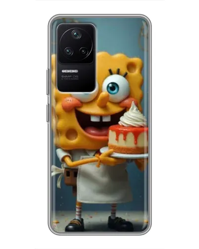 Чехол для Xiaomi POCO F4 (5G) с картинкой «Повар Спанч Боб» Чехол для Xiaomi POCO F4 (5G) с картинкой «Повар Спанч Боб»