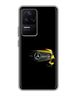 Чехол для Xiaomi POCO F4 (5G) с картинкой «Mercedes — ретро стиль»