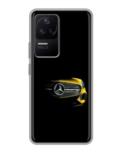 Чехол для Xiaomi POCO F4 (5G) с картинкой «Mercedes — ретро стиль»