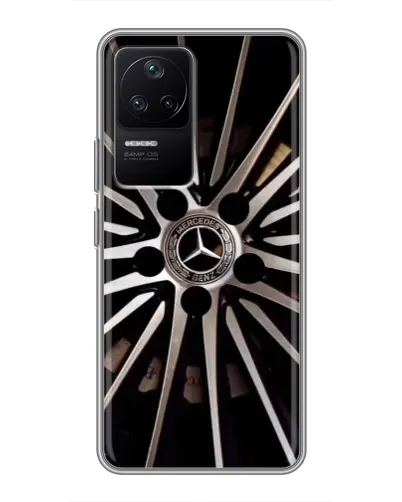 Чехол для Xiaomi POCO F4 (5G) с картинкой «Диск Mercedes»